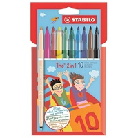 Stabilo Trio 2in1 10 St. mehrfarbig