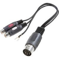 SpeaKa Professional SP-7870284 Cinch / DIN-Anschluss Audio Y-Adapter [1x