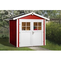 Weka Gartenhaus 224 2,35 x 2,39 m rot