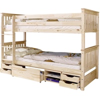 TICAA Etagenbett Sammy 90 x 200 cm inkl. Funktionsschubkasten