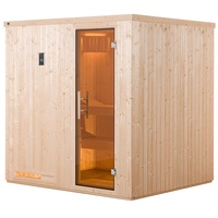Weka Sauna Halmstad 2 mit Glastür und Fronteinstieg -