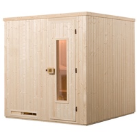 Weka Sauna Halmstad 2 mit Holztür und Fronteinstieg -