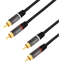 Logilink CA1206 - Stereo Cinch (RCA) Audio Kabel, 2x2