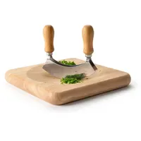Continenta Wiegemesserbrett aus Gummibaumholz 1-tlg. 22,5 x 22,5 x