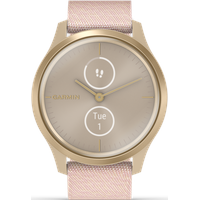 Garmin vívomove Style weißgold/rosa Nylonarmband