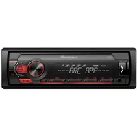 Pioneer MVH-S120UB 1-DIN Autoradio mit RDS, rot, 4 x