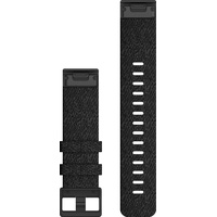 Garmin QuickFit 22-Uhrenarmbänder Schwarzmeliertes Nylon