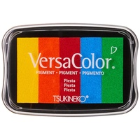 Rayher Stempelkissen Versacolor,5Farben „Regenbogen“, 4,7x7,5cm,