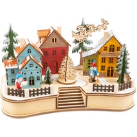 Small Foot Company small foot Lampe Weihnachtsdorf aus Holz,