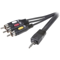 SpeaKa Professional Klinke / Composite Cinch AV Anschlusskabel [1x