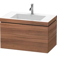 Duravit L-Cube Möbelwaschtisch c-bonded mit Unterbau wandhängend, 80x48 cm,