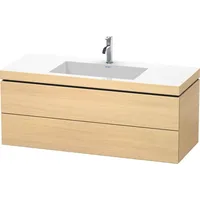 Duravit L-Cube Möbelwaschtisch c-bonded mit Unterbau wandhängend, 120x48 cm,