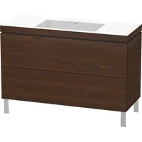 Duravit L-Cube Möbelwaschtisch c-bonded mit Unterbau bodenstehend, 120x48 cm,