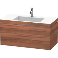 Duravit L-Cube Möbelwaschtisch c-bonded mit Unterbau wandhängend, 100x48 cm,