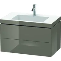 Duravit L-Cube Möbelwaschtisch c-bonded mit Unterbau wandhängend, 80x48 cm,