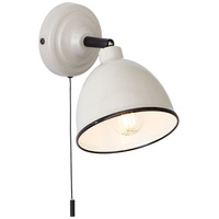 Brilliant Wandleuchte Zugschalter grau/taupe 1x D45, E14, 28W, geeignet