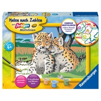 Ravensburger Malen nach Zahlen Kleine Leoparden 1 St. mehrfarbig