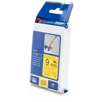 Brother TZ-FX621 9mm schwarz auf gelb