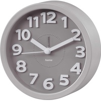 Hama Wecker Retro, rund Taupe, geräuscharm 186324