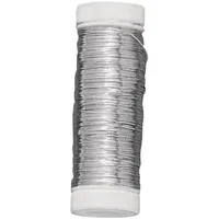 Rayher Silberdraht mit Kupferkern Basteldraht silber 0,25 mm 100,0