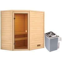 Karibu Woodfeeling Sauna Jella inkl. 9 kW Ofen mit