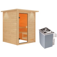 Karibu Sandra inkl. 9 kW Ofen + int. Steuerung