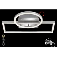 Briloner LED Deckenleuchte 31 cm aluminium-chrom