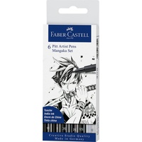 Faber-Castell PITT artist Pen Brush Set Manga Mangaka sortiert,