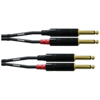 Cordial CFU PP Audio Adapterkabel [2x Klinkenstecker 6.35 mm