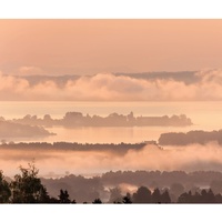 KOMAR Fototapete Chiemsee 300 x 250 cm,