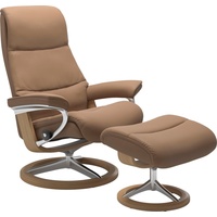 Stressless Stressless® Fußhocker »View«, mit Signature Base,Gestell Eiche braun