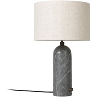 GUBI Gravity Tischleuchte Small grau Marmor/Canvas