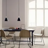 GUBI BL9 Pendelleuchte Ø21 Krom/Porcelæn