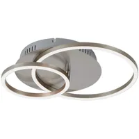 Briloner LED Deckenleuchte 39 cm matt-nickel
