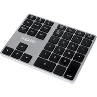 Logilink Keypad mit 35 Tasten, Aluminium, space grey, Bluetooth