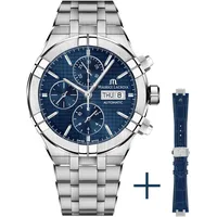 MAURICE LACROIX Aikon Chrono Edelstahl Leder 44 mm AI6038-SS002-430-2
