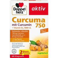 Doppelherz Aktiv Curcuma 750 mit Curcumin + Vitamin D3