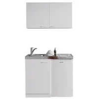 Respekta Miniküche MK100WOSC 100 cm Weiß