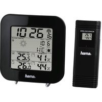 Hama EWS-200 Funkwetterstation Digital schwarz