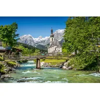 Papermoon Fototapete Bavarian Alps", bunt, Fototapeten Tapeten