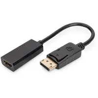 Digitus AK-340400-001-S Displayport Adapterkabel 0,15 m