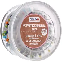 Glorex  5 2002 23 Kopfstecknadeln Stecknadeln mit Perlenkopf bunt