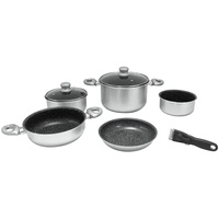 Gimex Silver Topf-Set 5-tlg. 