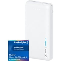 Xlayer Powerbank Micro 20000 mAh weiß