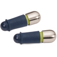 Joseph Joseph BarWise Twist-Lock Weinstopfen, luftdicht wiederverwendbare Flaschenstopfen, 2er