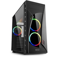 Sharkoon Night Shark RGB, Glasfenster, Lüfter LED RGB