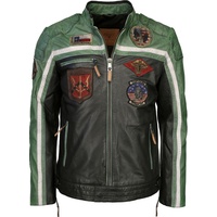 Top Gun Bikerjacke TGJ1005 green L