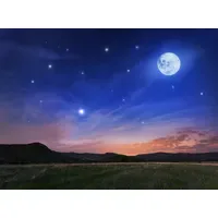 Papermoon Fototapete Full Moon", bunt, Fototapeten Tapeten