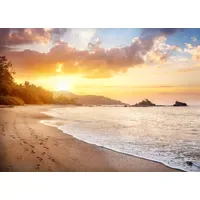 Papermoon Fototapete Karnataka Beach", bunt, Fototapeten Tapeten