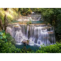Papermoon Huay Mae Khamin Waterfall bunt, Fototapeten Tapeten